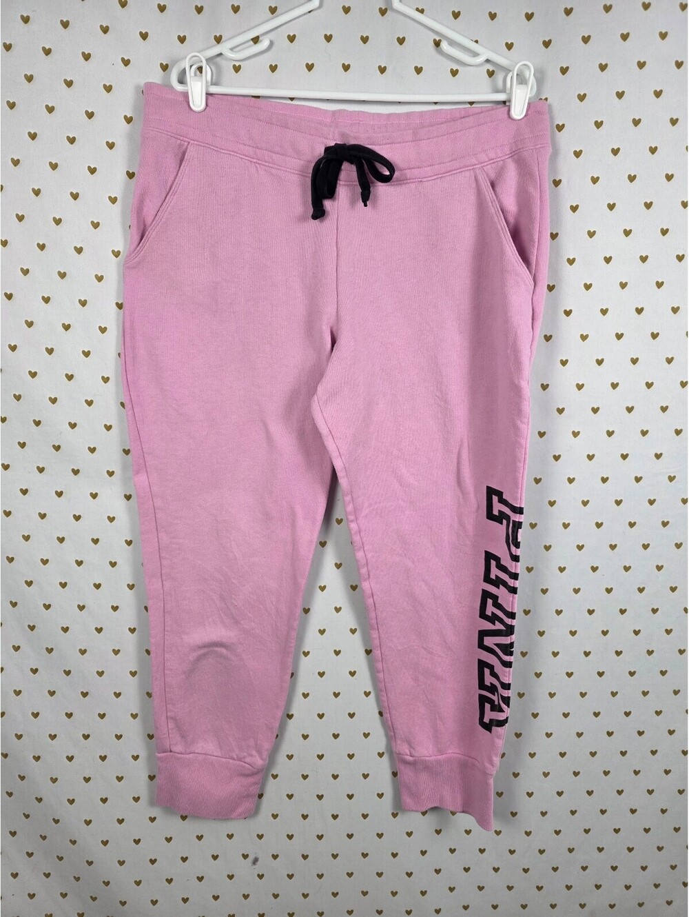Victorias Secret PINK Logo Tapered Sweats Sweatpants XL